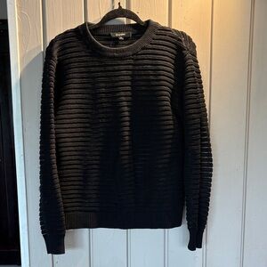 Classic Black Transparent Crewneck Sweater